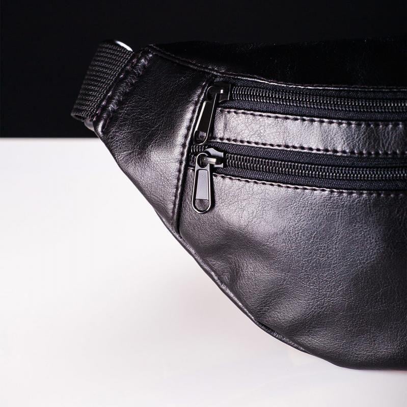 Сумка на пояс из эко-кожи Черный - фото 16 Сумка на пояс из эко-кожи Черный - фото 16
