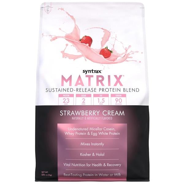 Протеин Syntrax Matrix 5.0 Strawberry Cream 2270 г/76 servings (000005345)