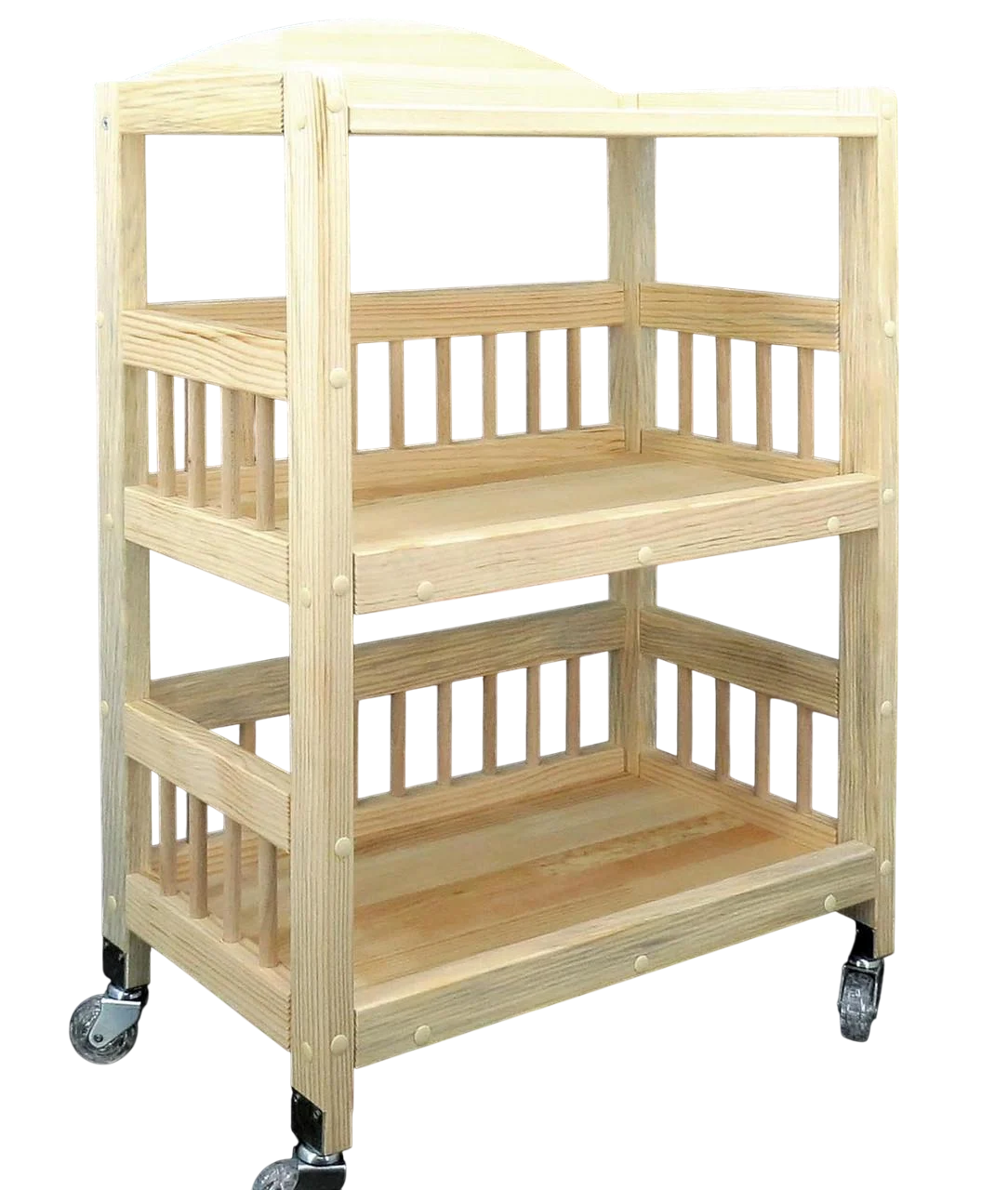 Этажерка для ванной из дерева на колесиках Комуния Бланже (АБТ-006301)