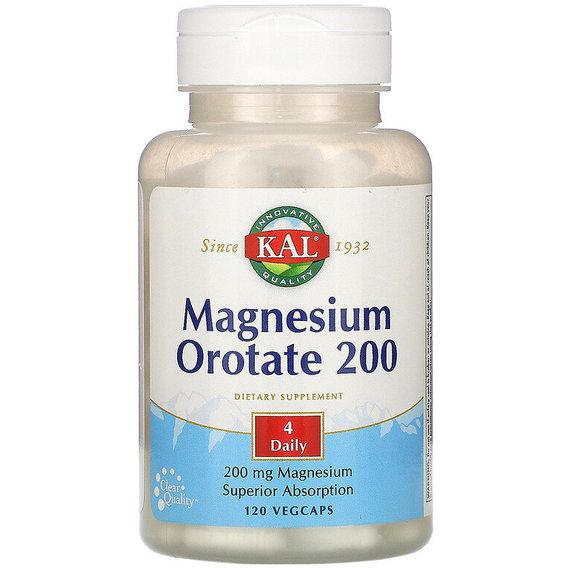Микроэлемент Магний KAL Magnesium Orotate 200 мг 120 Veg Caps