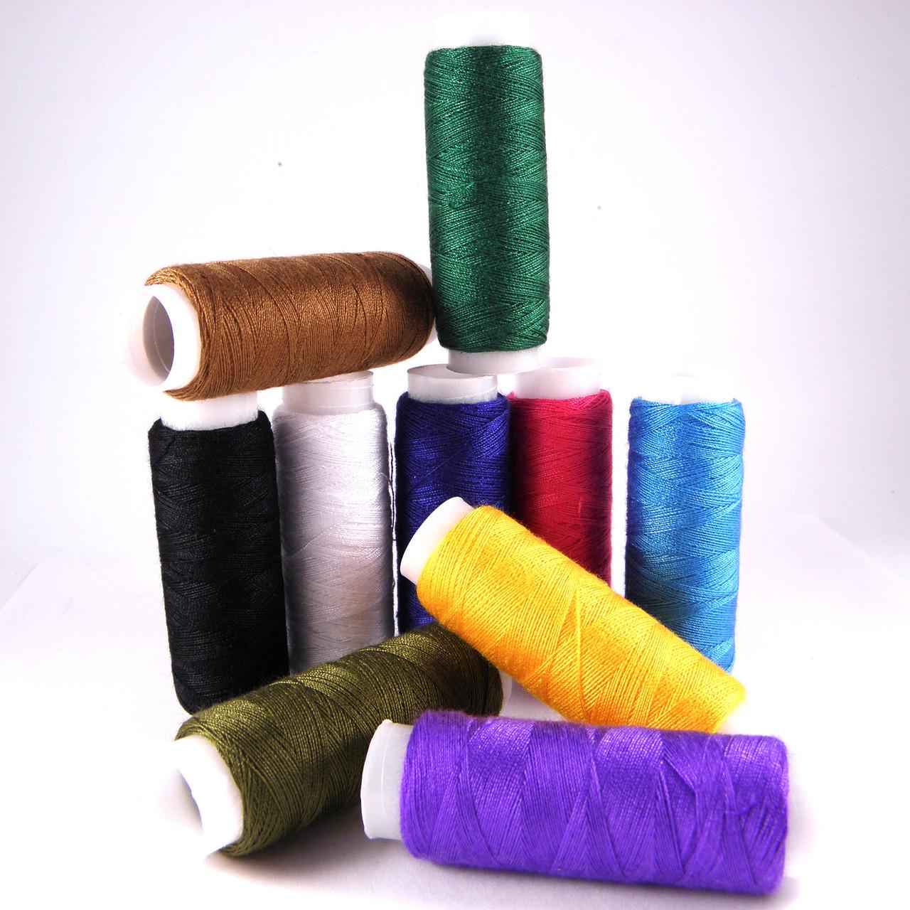 Нитки для шитья 100% полиэстер № 40/2 81 м 10 шт. Разноцветный (1386668845) - фото 2 Нитки для шитья 100% полиэстер № 40/2 81 м 10 шт. Разноцветный (1386668845) - фото 2