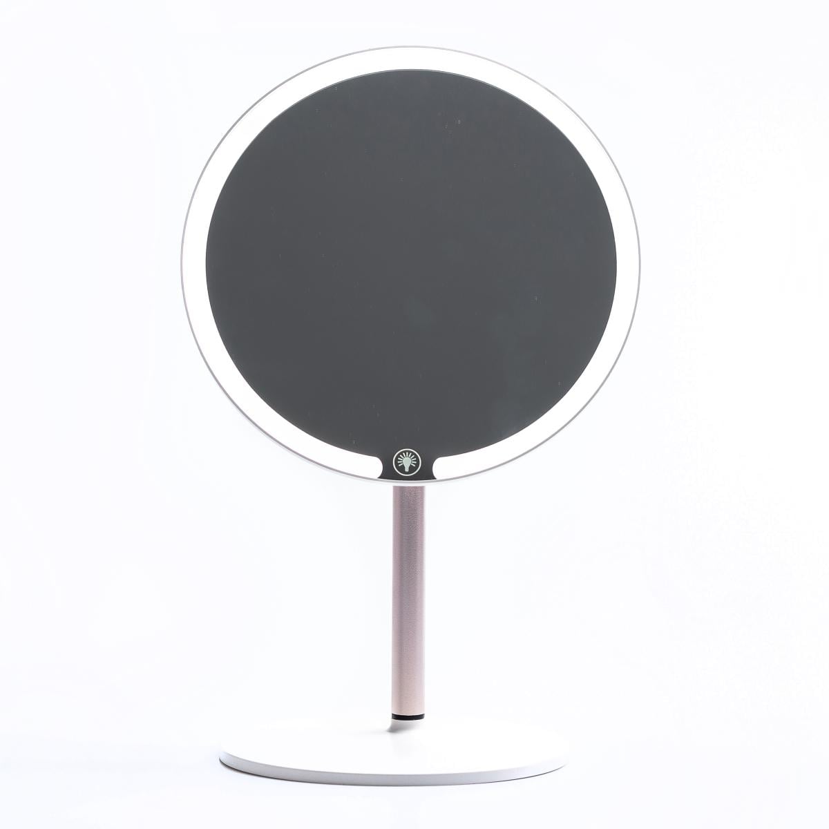 Зеркало для макияжа настольное круглое с LED подсветкой (HP072815)