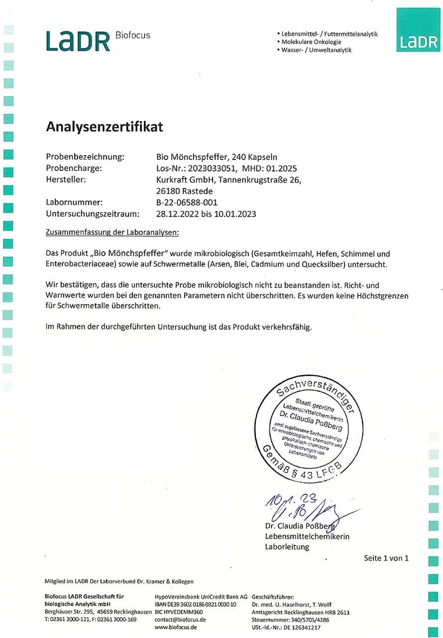 Витамины для иммунитета Kurkraft Витекс священный 10 мг 180 капс. (50091679) - фото 6 Витамины для иммунитета Kurkraft Витекс священный 10 мг 180 капс. (50091679) - фото 6