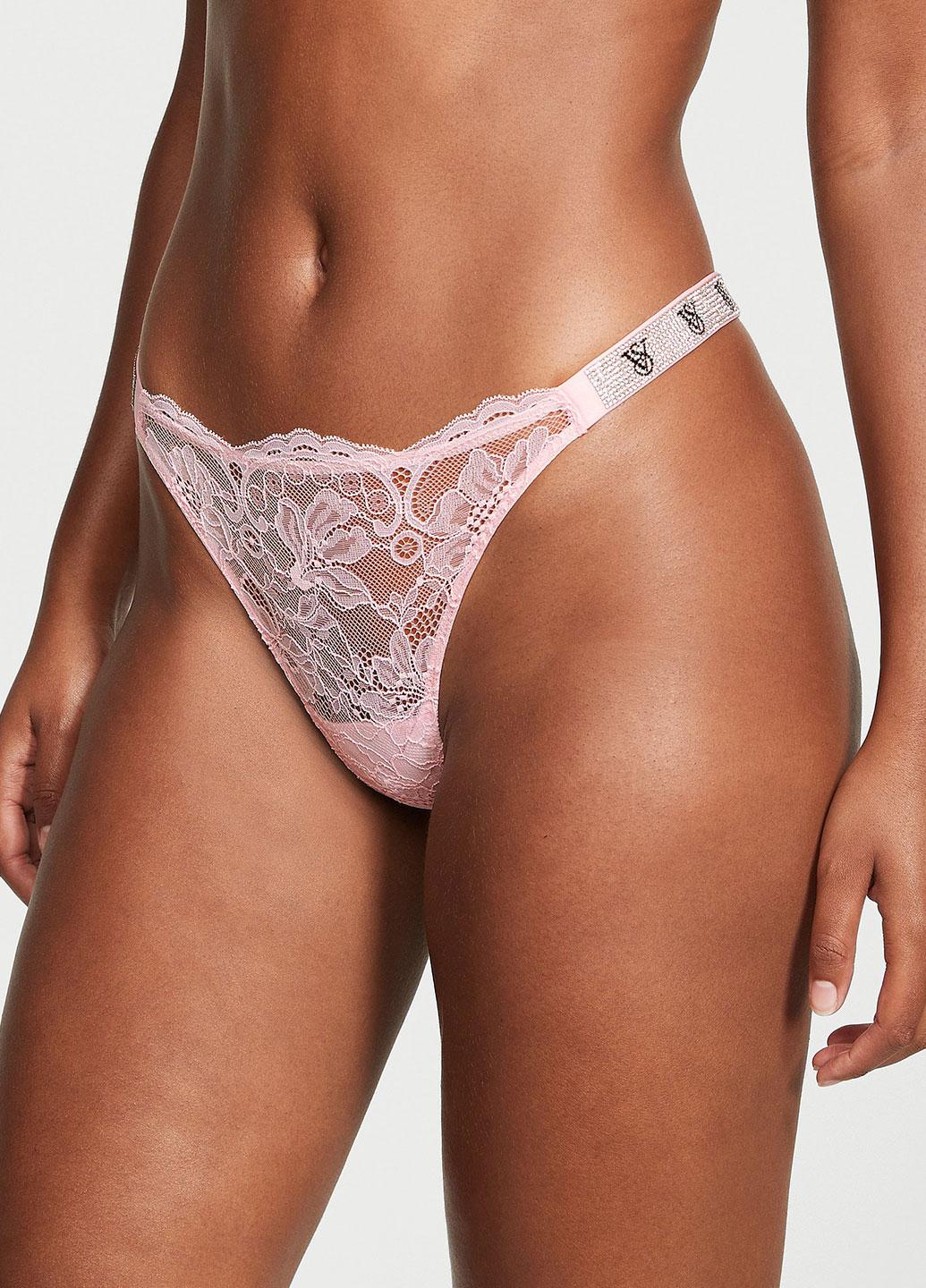 Трусики женские со стразами Victoria's Secret Very Sexy M Розовый (000904513QFKM)