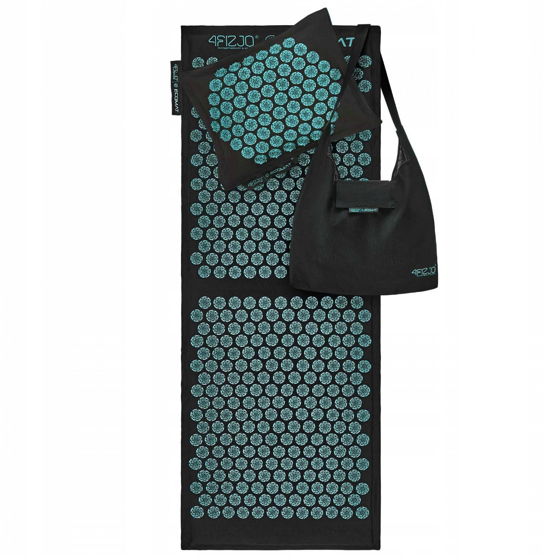 Коврик акупунктурный с подушкой 4fizjo 4FJ0514 Eco Mat XL 130x50 см Black/Blue (42458)