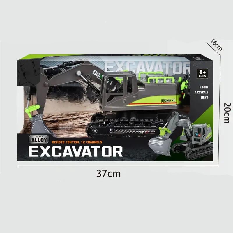 Радіокерована іграшка Екскаватор з пультом на акумуляторі (28443582) - фото 7 Радіокерована іграшка Екскаватор з пультом на акумуляторі (28443582) - фото 7