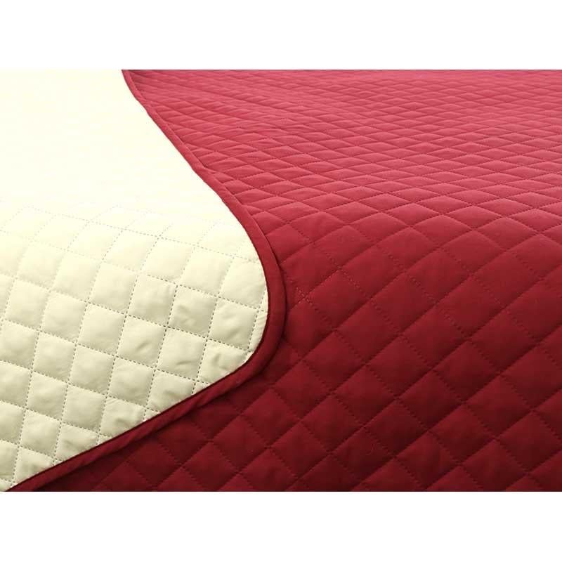 Покривало двостороннє Руно Гранада 220x240 см Молочний/Бордовий (21156) - фото 4 Покривало двостороннє Руно Гранада 220x240 см Молочний/Бордовий (21156) - фото 4