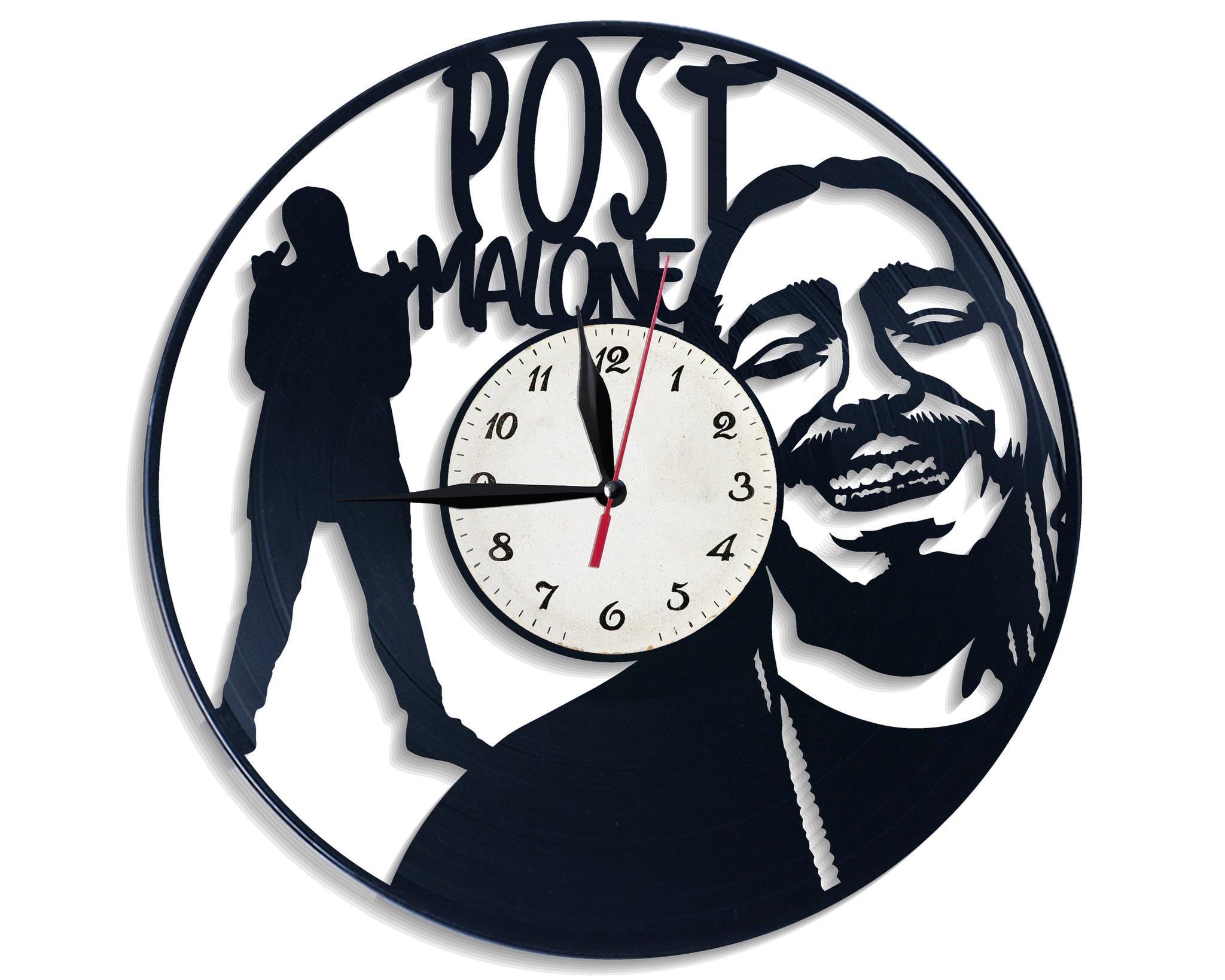 Часы настенные Post Malone 2800 из виниловой пластинки
