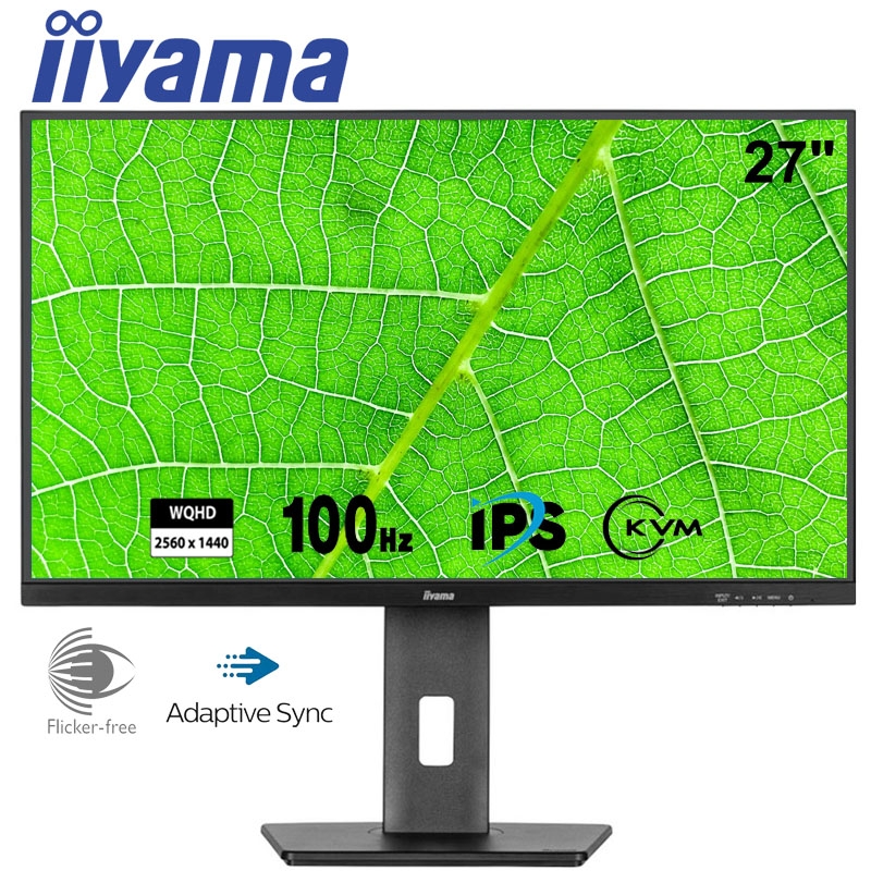 Монитор Iiyama XUB2797QSN-B2 безрамочный IPS 2560x1440 QHD 27" (tf577) - фото 2 Монитор Iiyama XUB2797QSN-B2 безрамочный IPS 2560x1440 QHD 27" (tf577) - фото 2