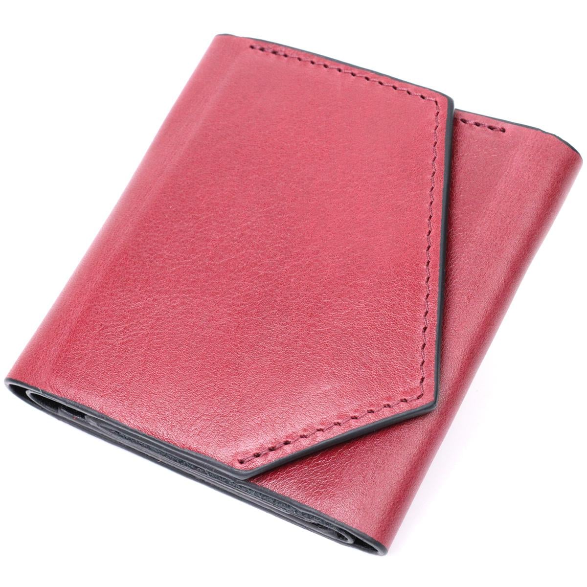 Кошелек женский Grande Pelle Wallet 16800 из натуральной кожи Марсала (56410)