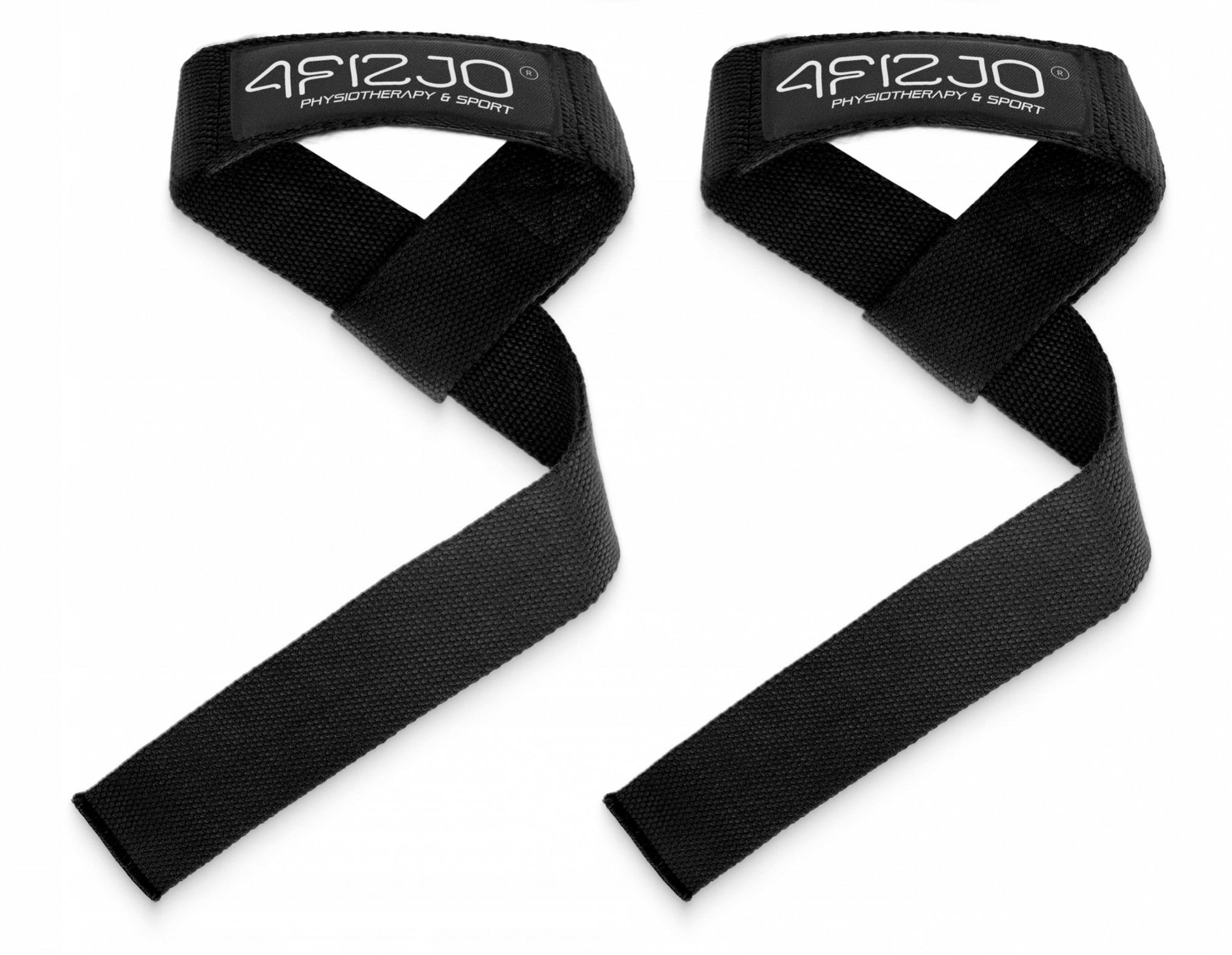 Лямки для станової тяги 4fizjo Deadlift Straps Black (P-5905973402279)