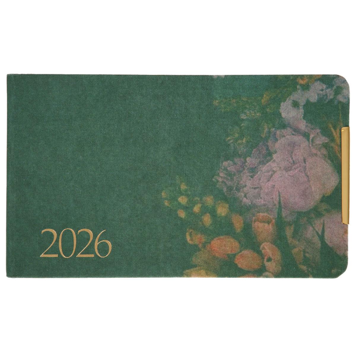 Еженедельник датирован 2026 Leo Planner Bloom 10х17 см 128 стр. Зеленый (252714)