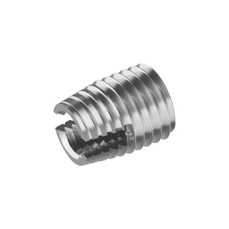 Вставка резьбовая самонарезающая Metalvis М5х10 шаг 0,8 мм внешний 8 мм оцинкованная сталь 5 шт. (INRTRTR0ACF212M050)