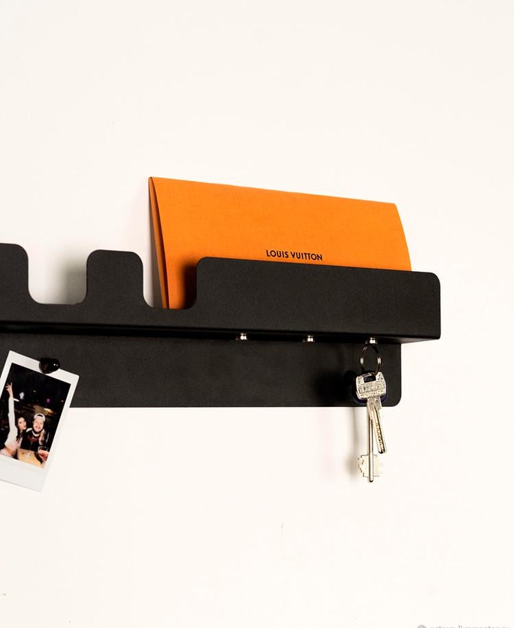 Вешалка с ключницей настенная NC Home Combo Черный (110090) - фото 6 Вешалка с ключницей настенная NC Home Combo Черный (110090) - фото 6