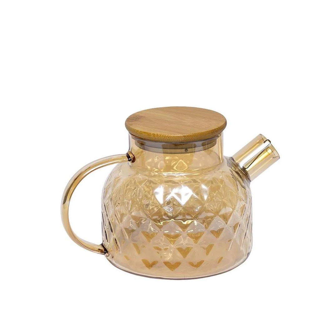 Заварочный чайник стеклянный 1000 мл Бронзовый (CH-1000) Заварочный чайник стеклянный 1000 мл Бронзовый (CH-1000)