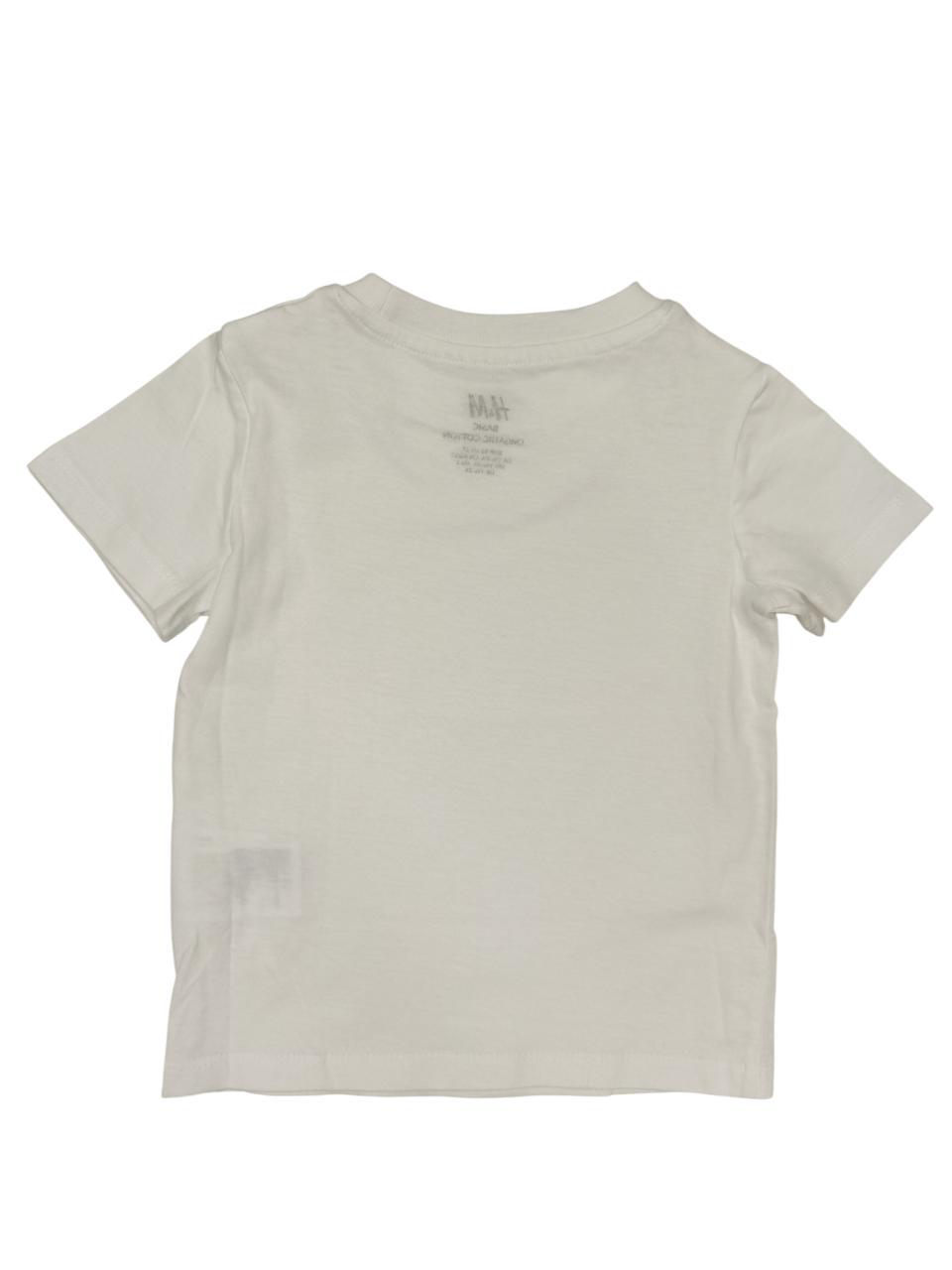 Футболка дитяча для хлопчика H&M 98-104 см Білий (0528A) - фото 2 Футболка дитяча для хлопчика H&M 98-104 см Білий (0528A) - фото 2