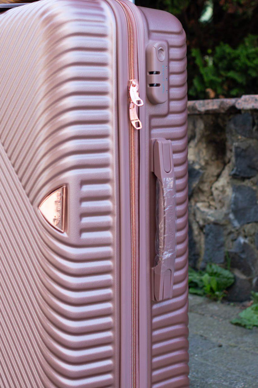 Чемодан пластиковый Wings WN-01 средний Розовое-золото (11880019) - фото 4 Чемодан пластиковый Wings WN-01 средний Розовое-золото (11880019) - фото 4