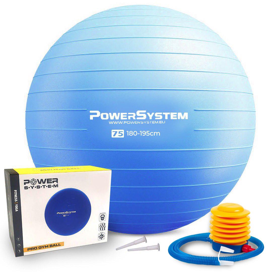 Мяч для фитнеса Power System PS-4013 PRO Gymball Ø 75 см Blue (15313053) - фото 1