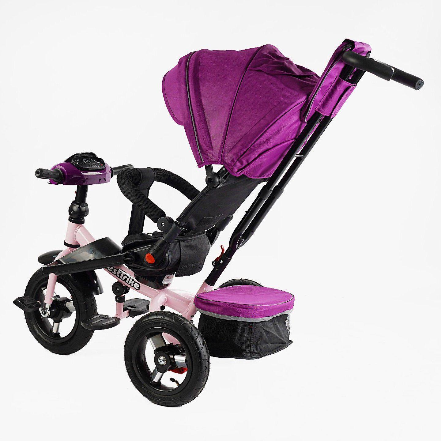 Велосипед дитячий триколісний Best Trike 6088 F надувні/фара з USB/пультом/батьківською ручкою Бузковий (736-07) - фото 4 Велосипед дитячий триколісний Best Trike 6088 F надувні/фара з USB/пультом/батьківською ручкою Бузковий (736-07) - фото 4