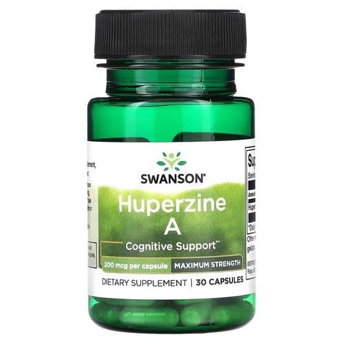 Витамины для мозговой активности/нервной системы и сна Swanson Huperine A 200 mcg 30 caps (copy_SW1705)