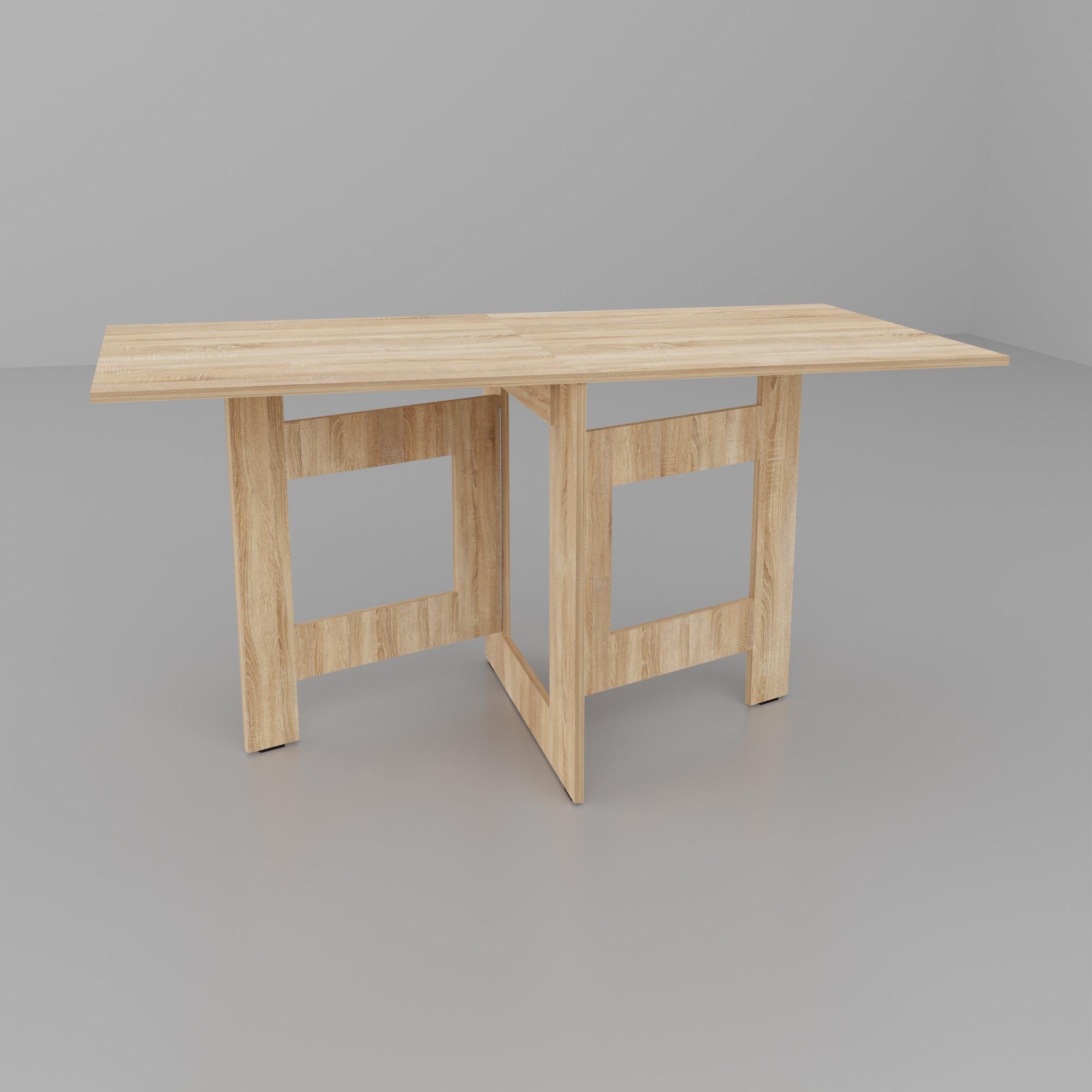 Стіл обідній прямокутний розкладний Неман Слім Лайт ЛДСП 770х1000 мм Дуб сонома (47353)