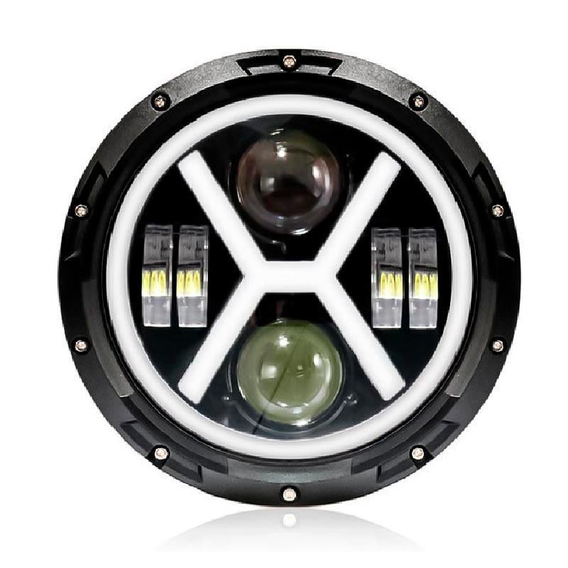 Фара светодиодная DXZ JP-Y7-XA для Нива/УАЗ/ВАЗ 2101/2121/FJ/Cruiser/Jeep 7" (1936301487)