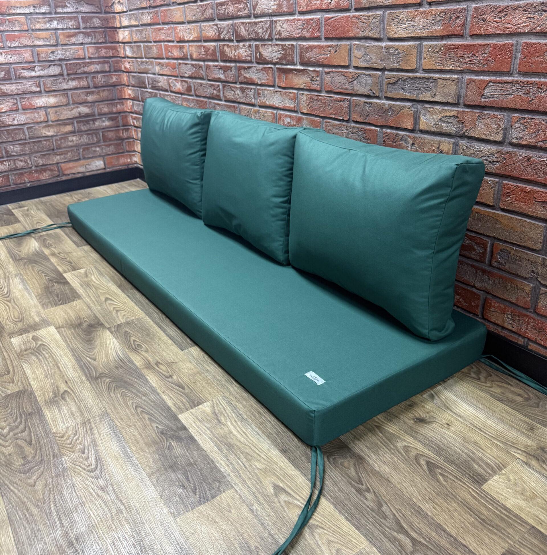 Комплект матрас с подушками Comfort Home Oxford на поддоны/качели/каркасы/садовую мебель 160х60х40х8 см