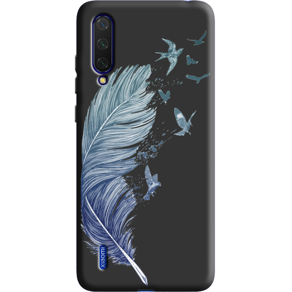 Чехол BoxFace Xiaomi Mi 9 Lite Feather Черный силикон (38311-cc38-38694)