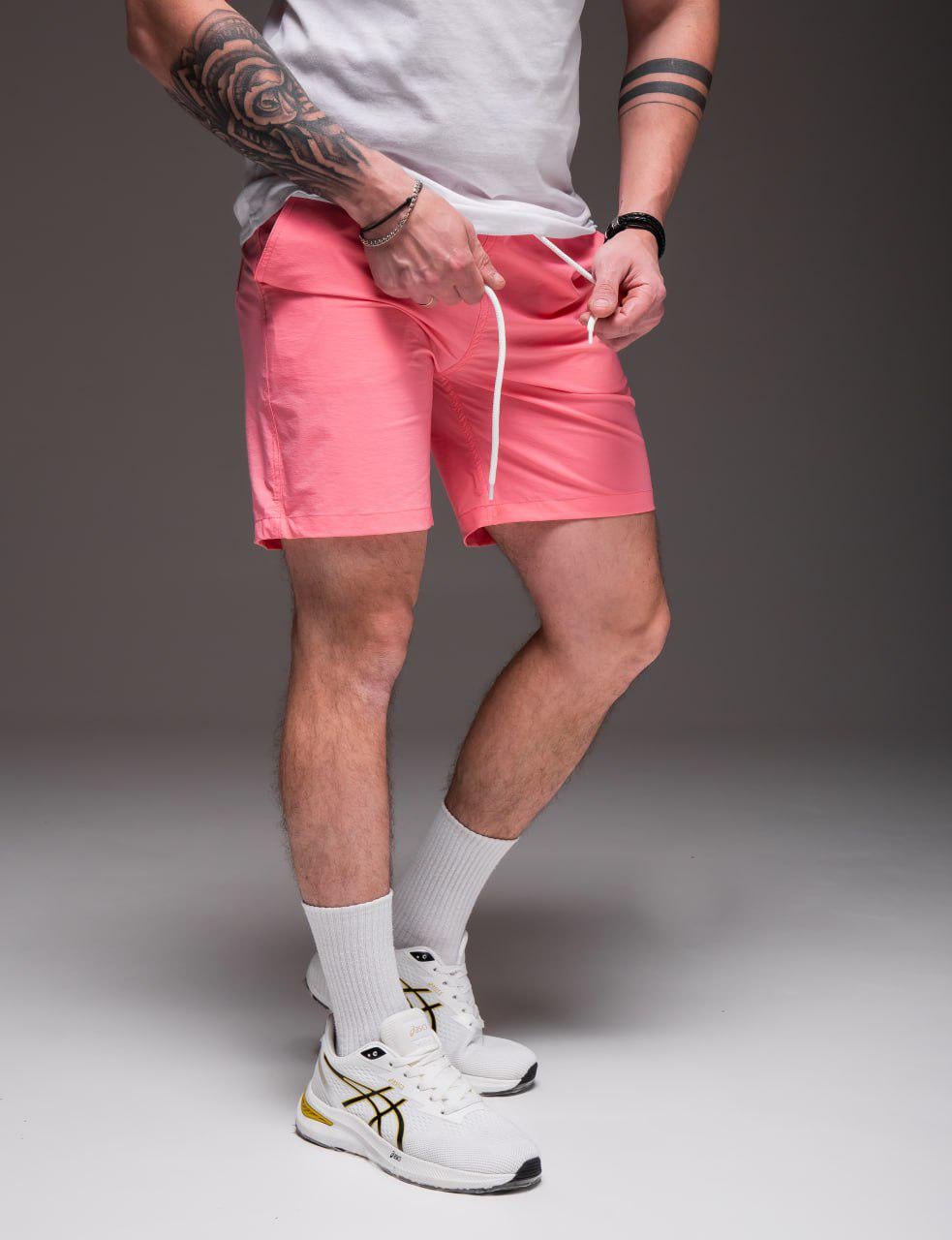 Шорты мужские Basic пляжные летние S Розовый (2031/3/1)