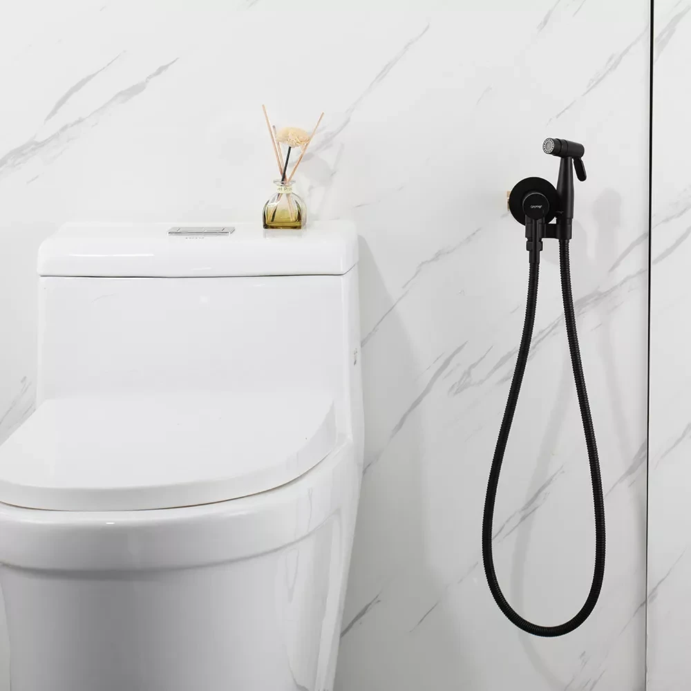 Гигиенический душ скрытого монтажа Gappo G7206-6 Черный (G7206-6) - фото 2 Гигиенический душ скрытого монтажа Gappo G7206-6 Черный (G7206-6) - фото 2