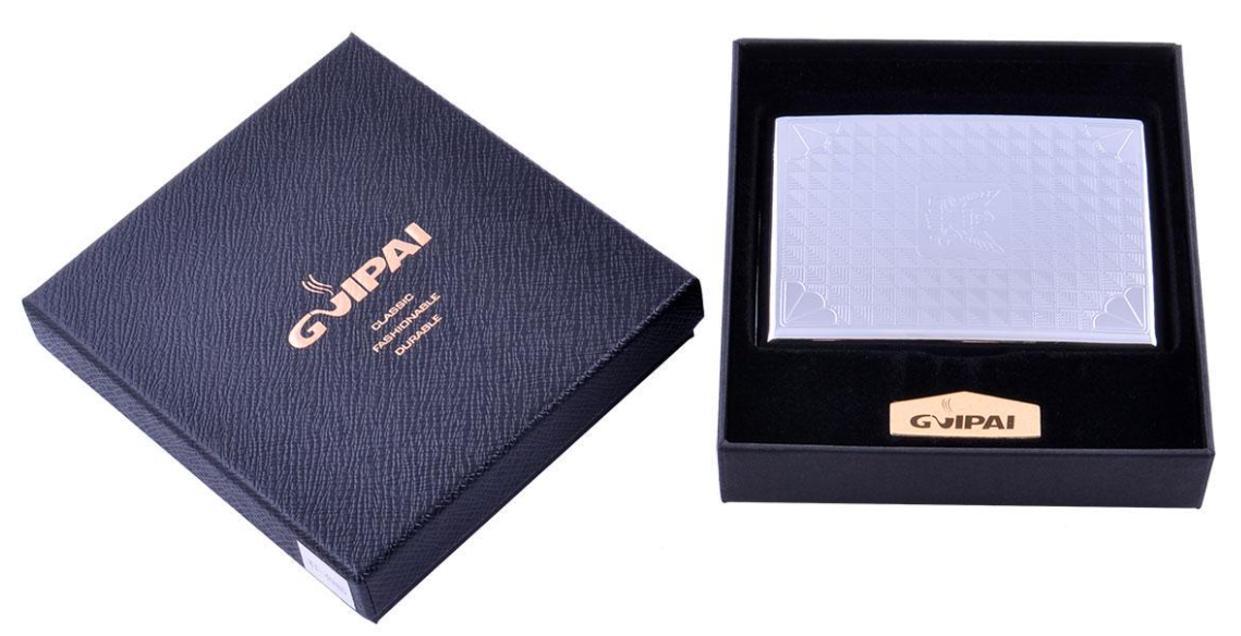 Портсигар Thunder з подарунковою упаковкою на 20 сигарет (№XT-4985-2)