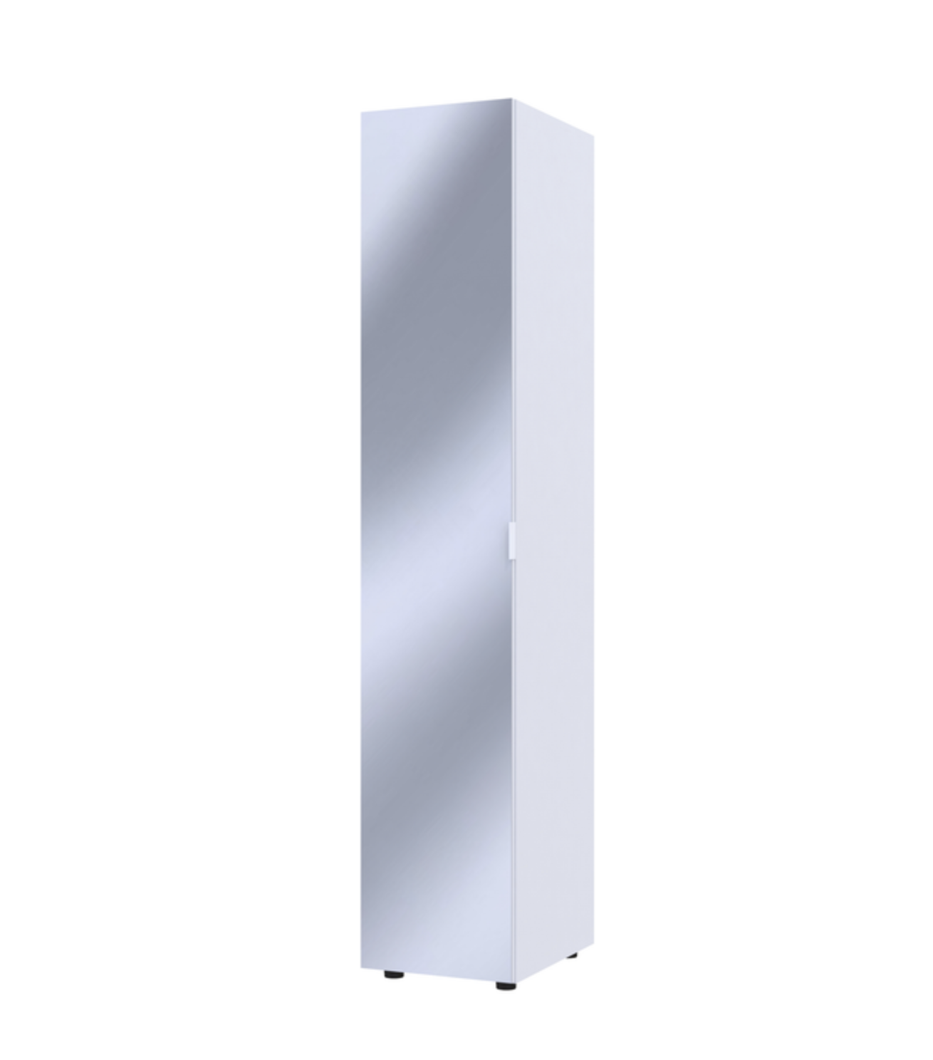 Шафа пенал Doros Гелар с дзеркалом Білий (44900242)