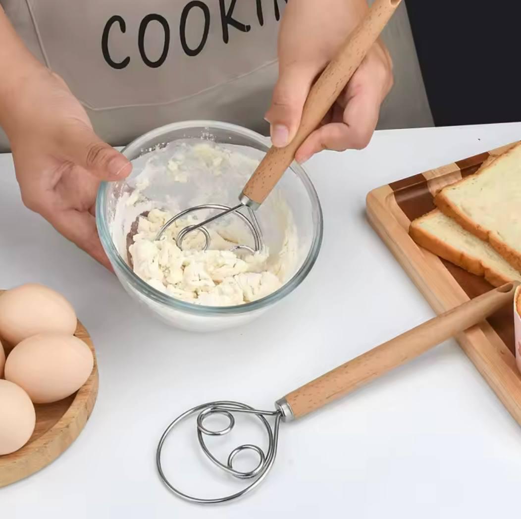 Данський вінчик для замішування тіста з дерев'яною ручкою (d306cd07) - фото 4 Данський вінчик для замішування тіста з дерев'яною ручкою (d306cd07) - фото 4