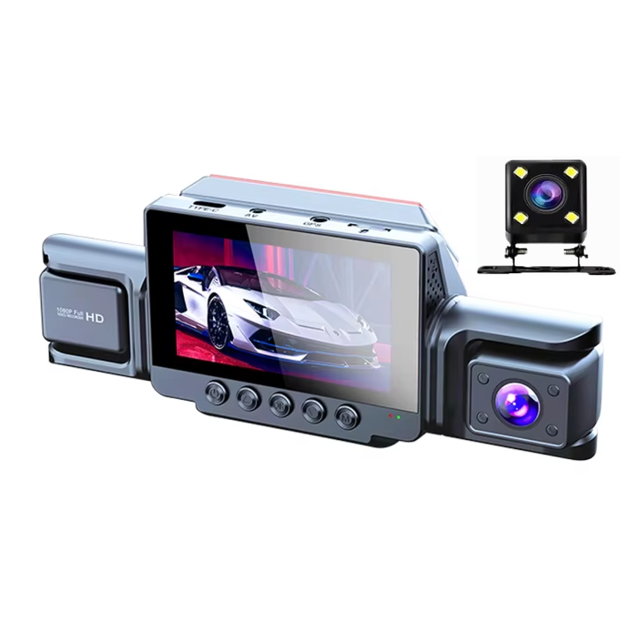 Відеореєстратор автомобільний з циклічним записом та нічним режимом/датчиком руху та автозаписом (1762605437976)