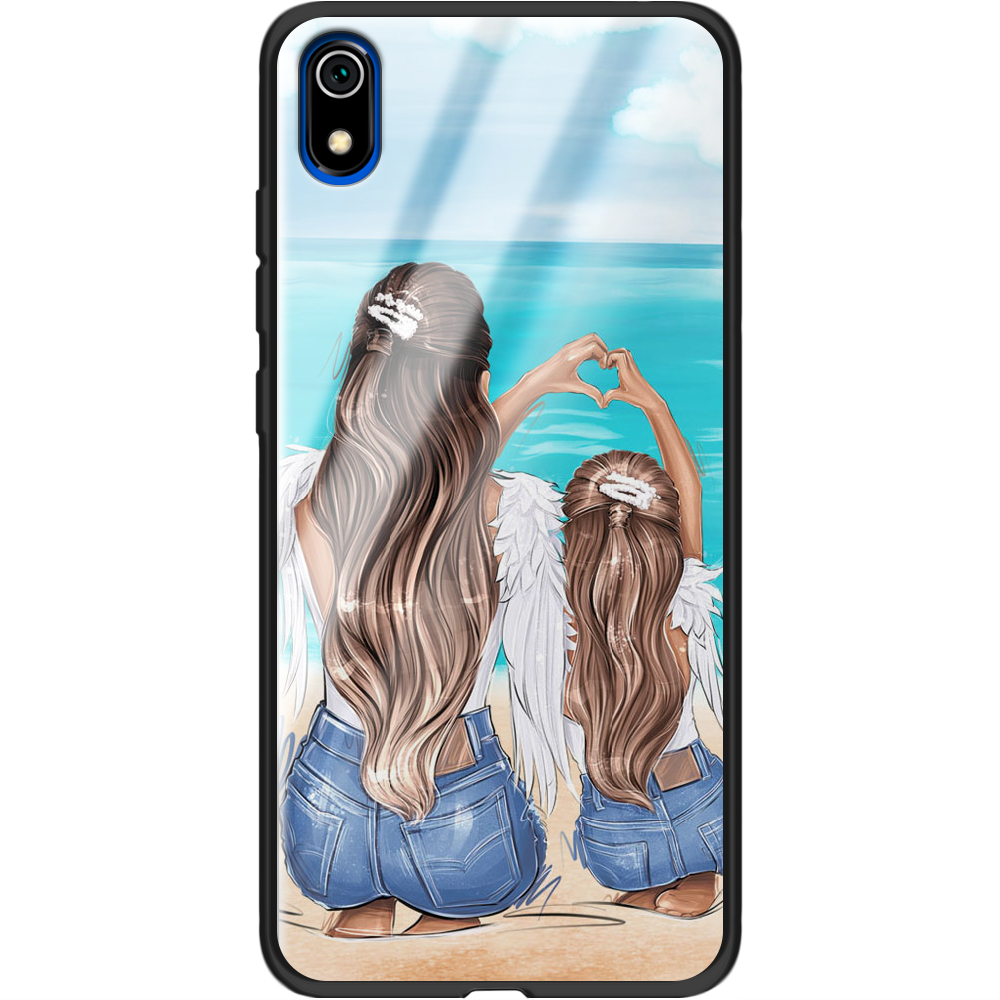 Чехол Boxface Xiaomi Redmi 7A Family Vacation Черный силикон со стеклом (37400-up2380-37746)