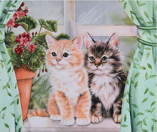 Алмазна мозаїка за номерами Josef Otten Кошенята 71029_BGLE 40x50 см (MTT-191184)