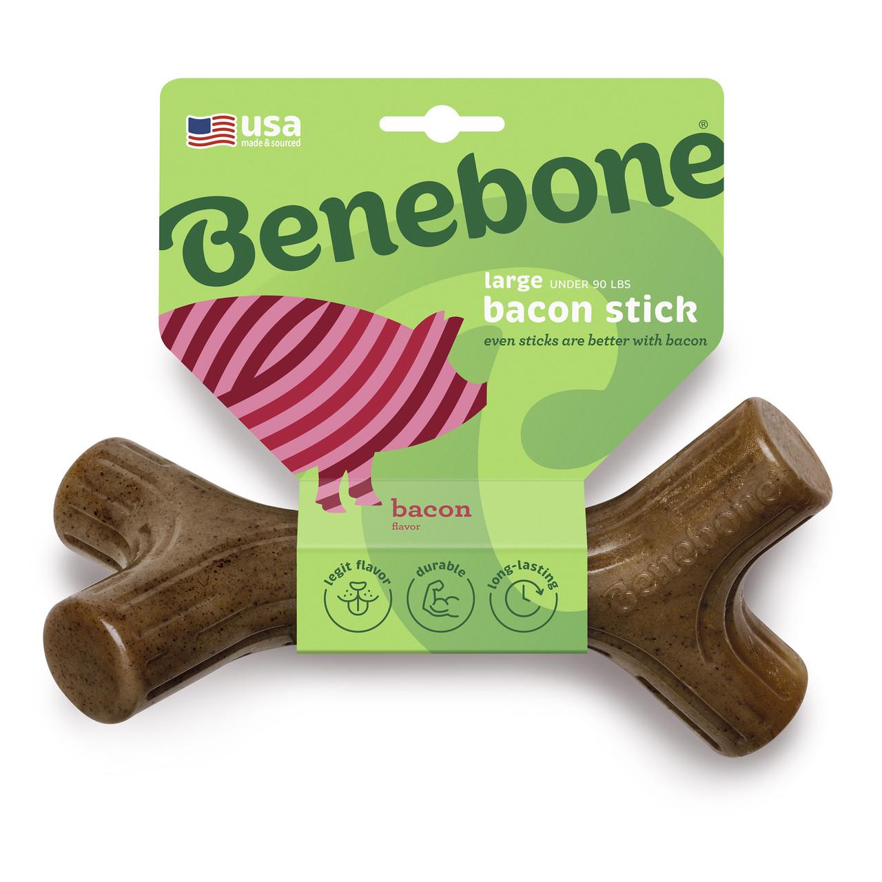 Игрушка для собак Benebone Bacon Stick со вкусом бекона L до 40 кг.