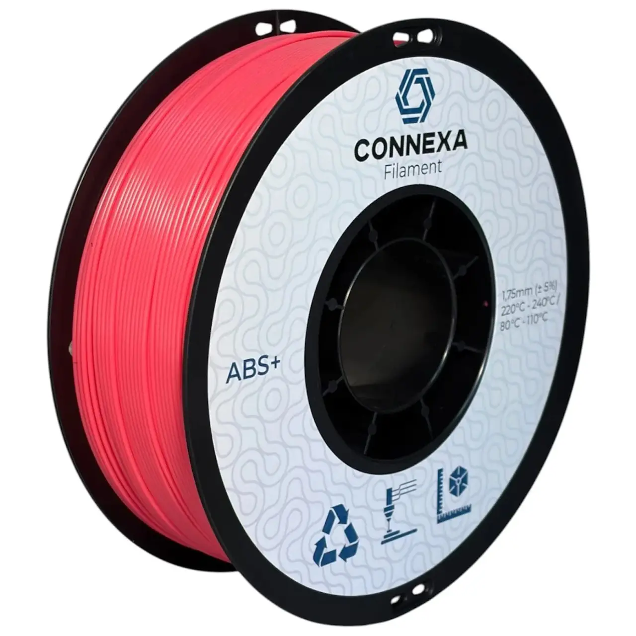 Пластик Connexa ABS+ 1,75 мм 1 кг Розовый (Con_ABS_Pink)