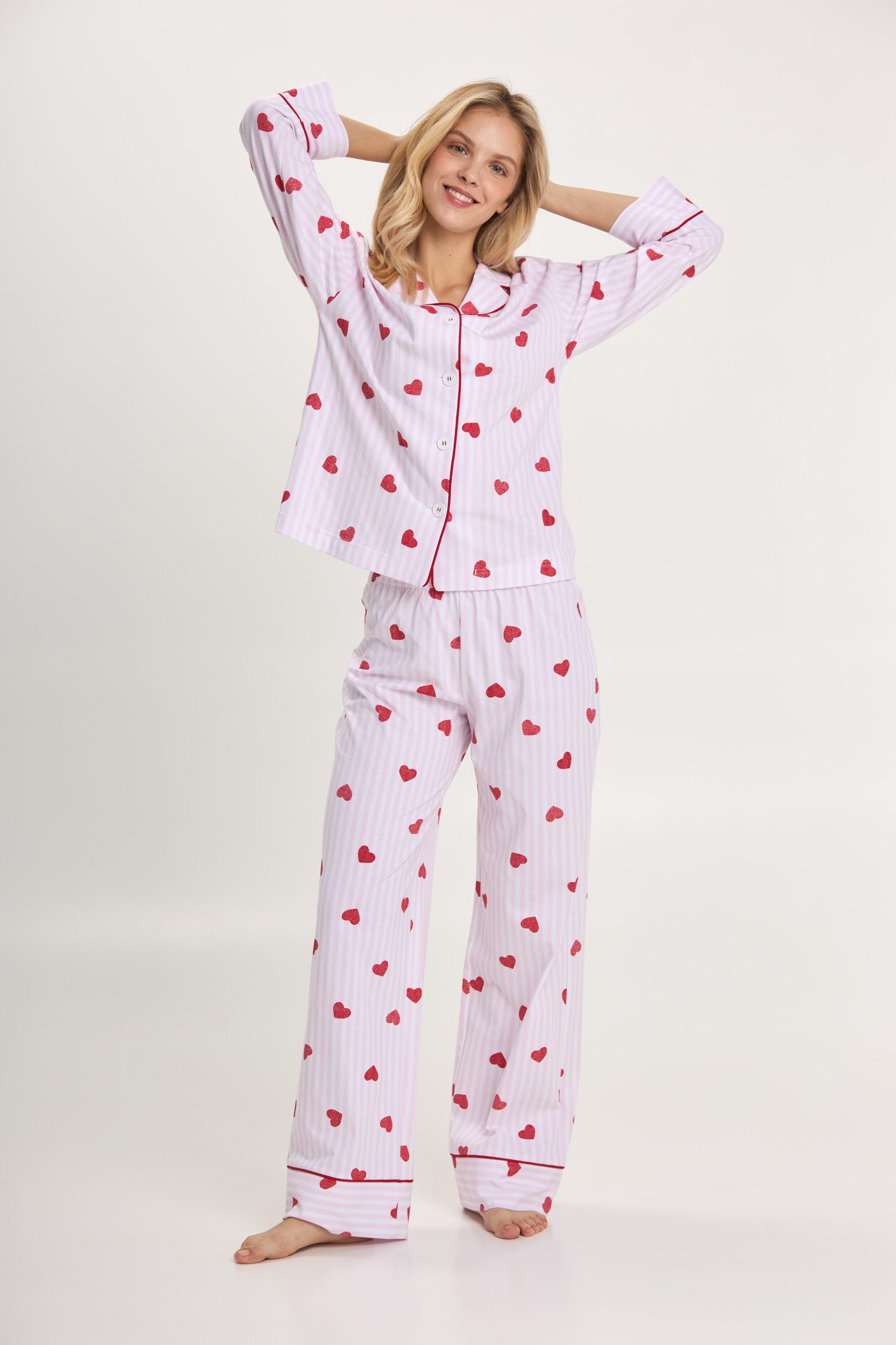 Пижама женская Ellen Loveu lpk 5580/18/01 XL Бело-розовый