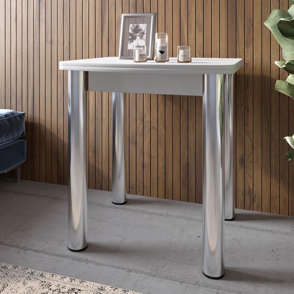 Обеденный стол Lion Нота Мини раскладной 60x70/70x120 см Нимфея Альба (000-000-2631) - фото 2 Обеденный стол Lion Нота Мини раскладной 60x70/70x120 см Нимфея Альба (000-000-2631) - фото 2