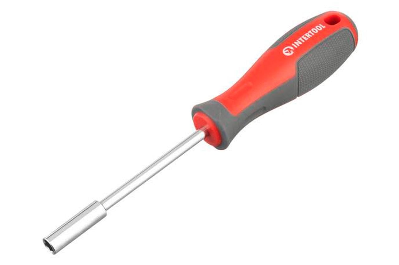 Отвертка Intertool 1/4" x 100 мм с магнитным удерживателем Pro (VT-3300)