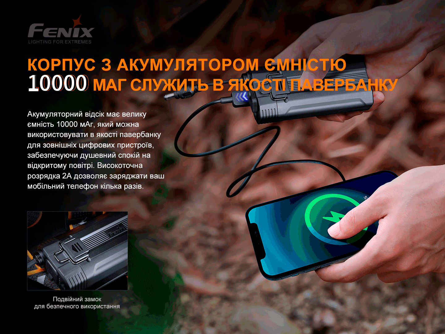 Фонарик налобный Fenix HP30R V2.0 ближний и дальний свет 3000 лм 270 м 2х21700 IP66 - фото 7 Фонарик налобный Fenix HP30R V2.0 ближний и дальний свет 3000 лм 270 м 2х21700 IP66 - фото 7