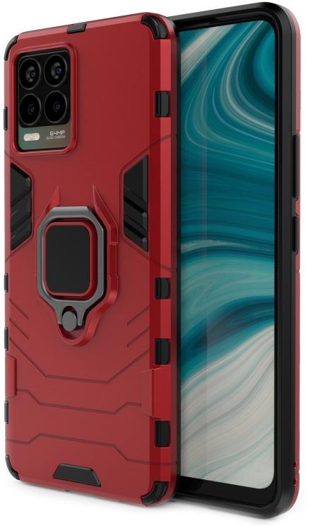 Противоударный чехол Realme 8 Pro (подставка кольцо) Red (24151-2D)