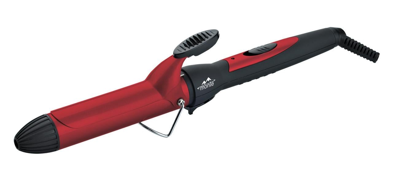 Плойка Monte MT-5104 вращающийся шнур/керамическое покрытие 32 мм 50 Вт 180°C Red (33348760)