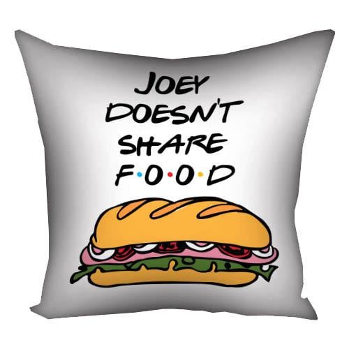 Декоративна подушка з принтом Joey doesn't share food 50x50 см (5P_DR011)