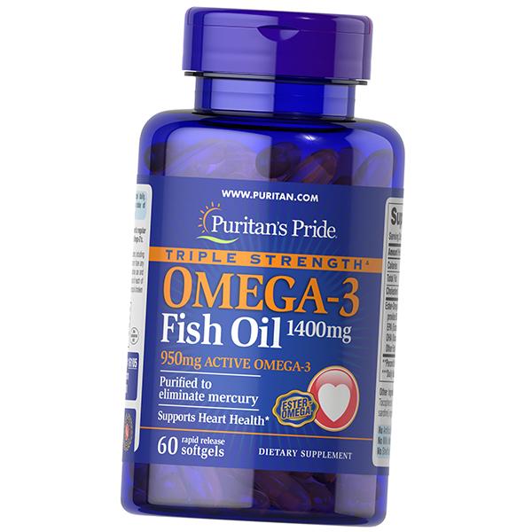 Омега 3 Puritan's Pride Omega-3 Fish Oil 1400 60 гел. капс. (67367012)