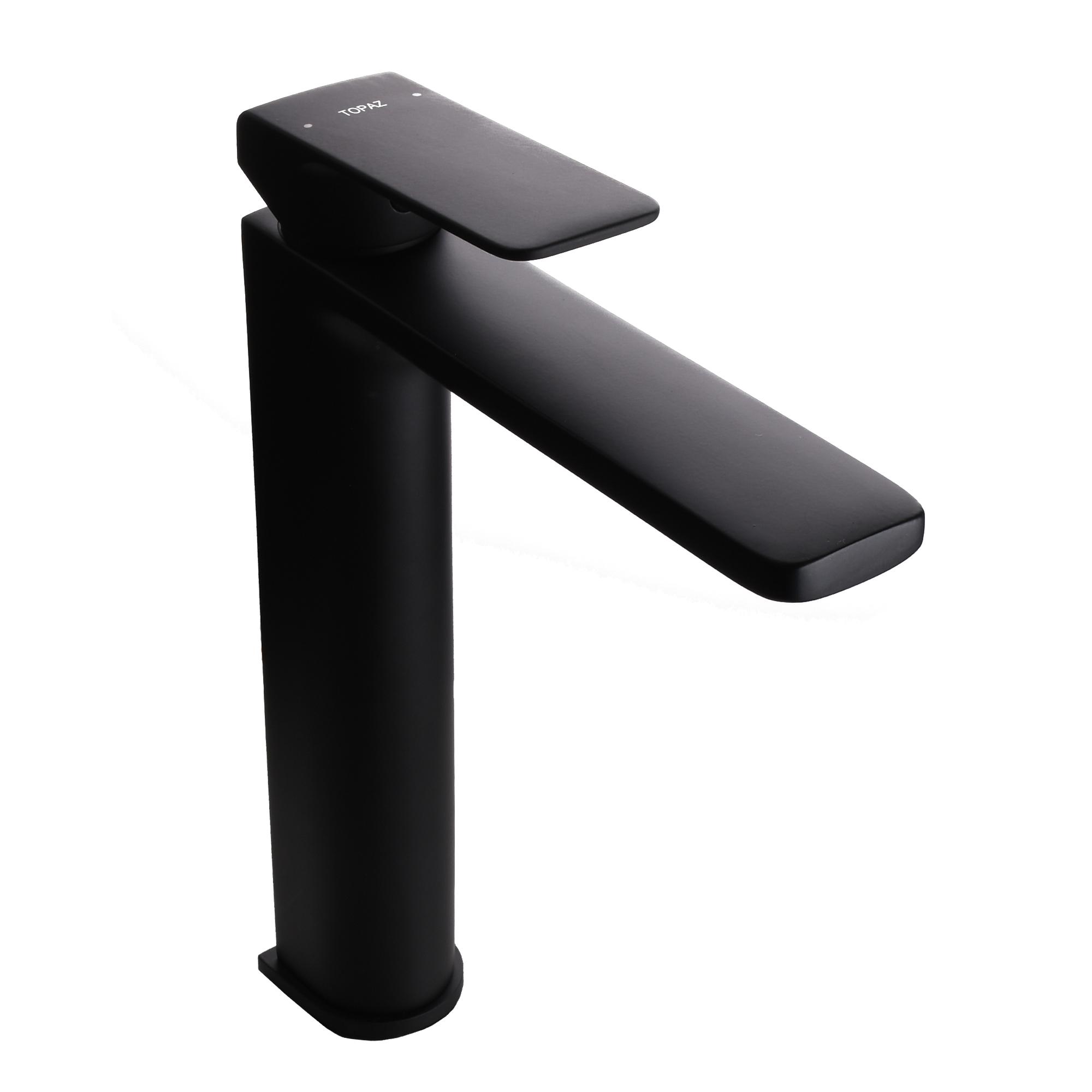 Смеситель для умывальника TOPAZ ODISS TO 18203-H52-BL 000020844 высокий однорычажный Черный (108675)