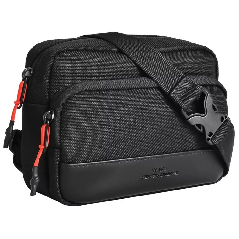 Чоловіча сумка WiWU Essen 2in1 Crossbody Waist Bag Чорний (29875846)