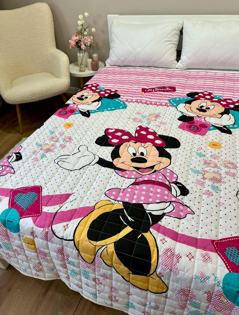 Одеяло детское с рисунком Минни Маус двустороннее 150х210 см Розовый - фото 3 Одеяло детское с рисунком Минни Маус двустороннее 150х210 см Розовый - фото 3