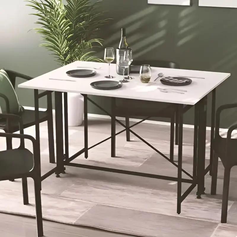 Стол-книга трансформер Ferrum-decor Орион 3 металл/ДСП 16 мм 750x1150x880 мм Черный/Белый (FRD-105081)